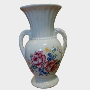 Royal Copley Vase Vintage Floral Flowers Bud White Pastel Decor Home Dec…